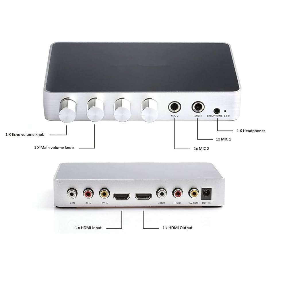 Amazon | DC 12V HDマルチメディアインターフェイスミキサー、4K