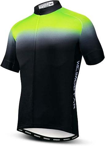 Short Sleeve Cycling Jersey Men, Summer Bike Shirt for Male,Breathable Quick Dry Bicycle Tops S-3XL