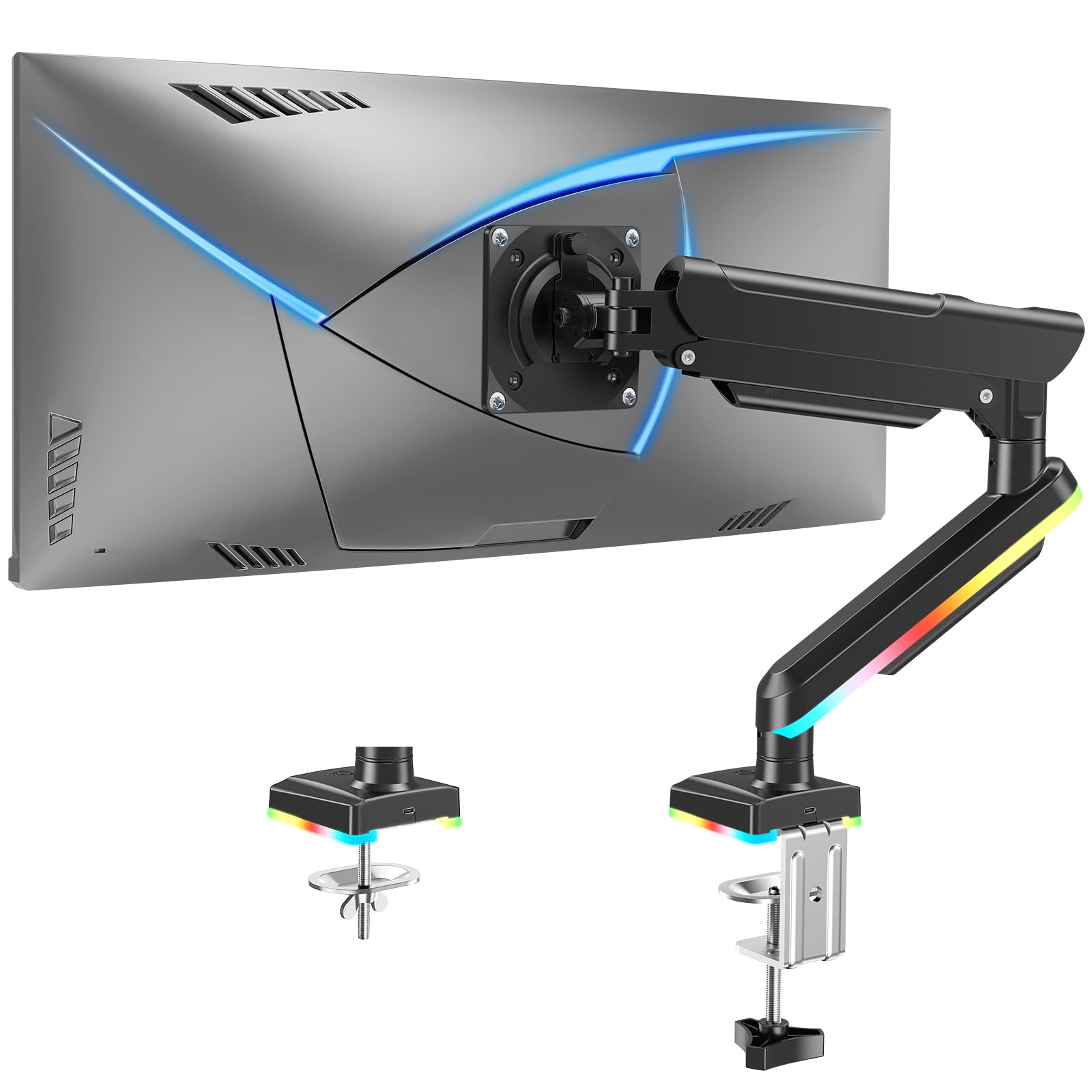 MOUNTUP RGB Single Monitor Arm