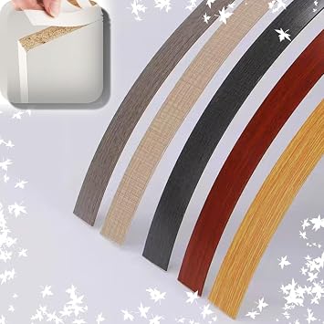 Flexible Edge Banding Plywood Edge Tape 2 in 32.8ft Roll Veneer Edge Banding, PVC Veneer Strips Edge for Cabinet Repair Furniture Restoration TrimGray