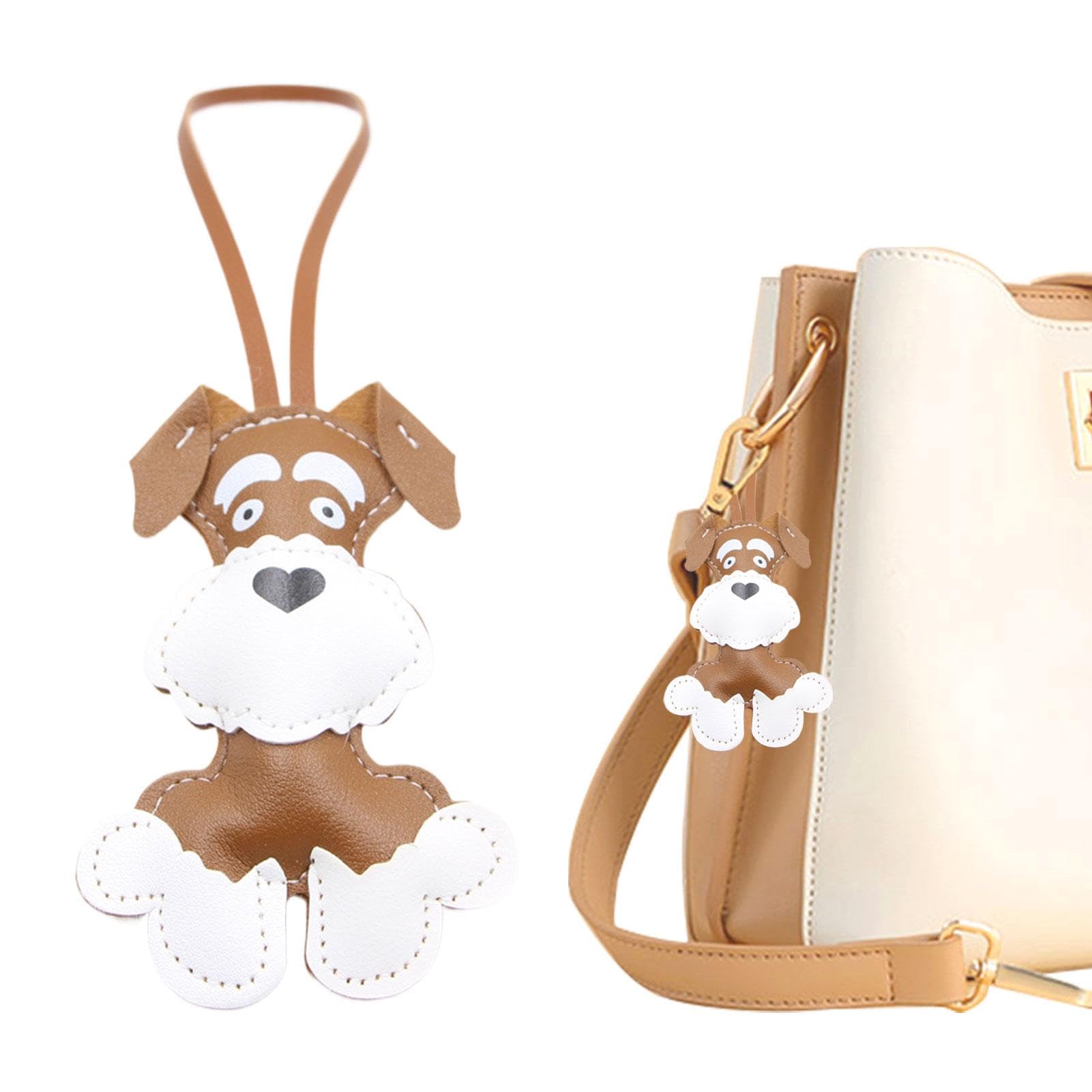 Borsa per cani, charme, borsa per animali in pelle, con ciondolo a forma di cucciolo, in pelle PU, per donne e ragazze
