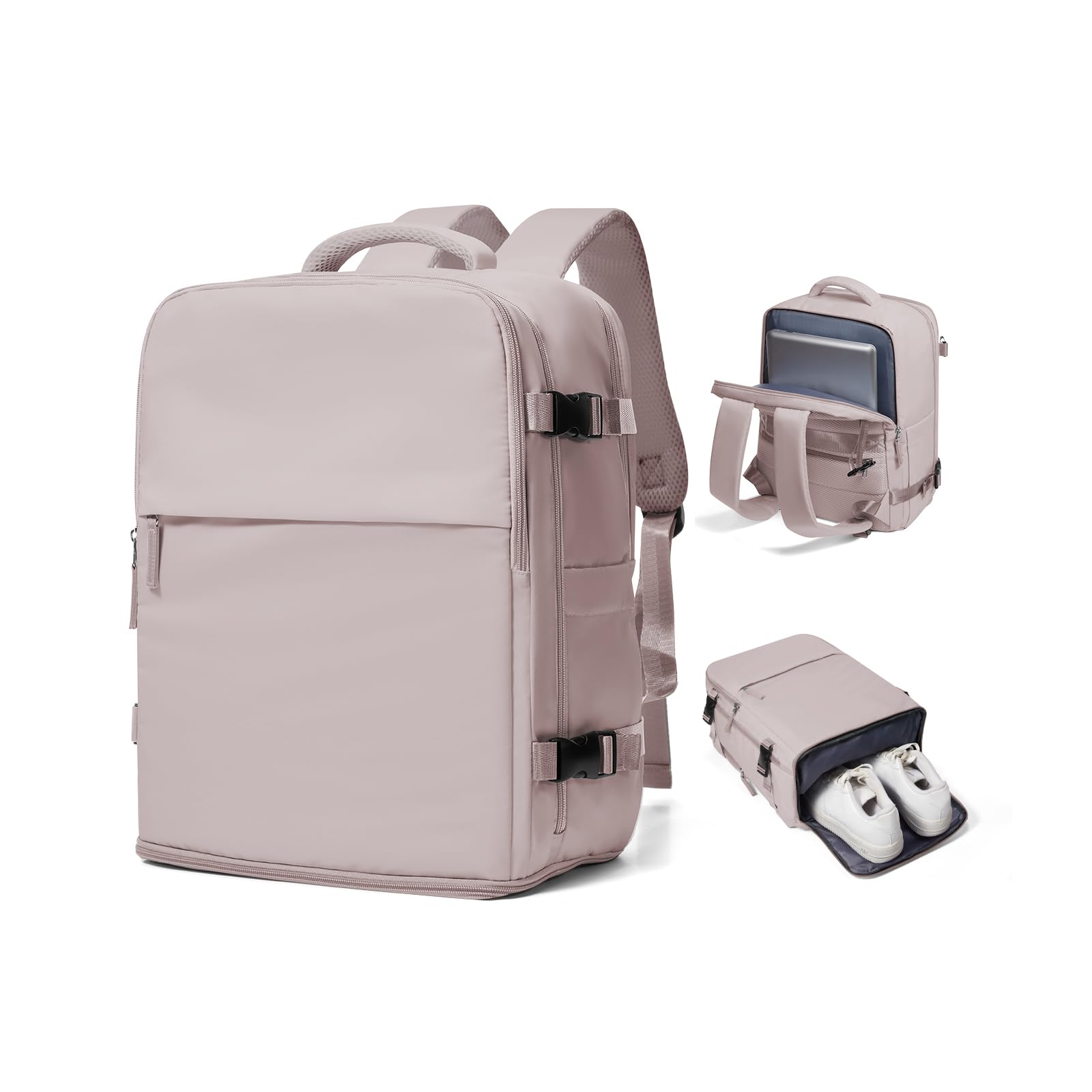 SZSYCN Zaino da Viaggio per Ryanair/Wizzair 40x30x20 Borse da Cabina per Ryanair 40x30x20 Bagaglio a Mano Easyjet per Laptop da 16 Pollici Zaino Casual con Scomparto Scarpe Donna Uomo
