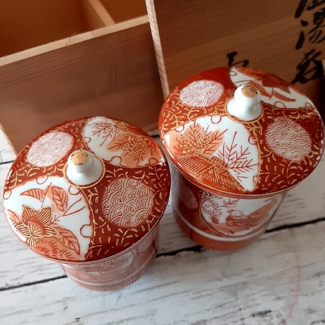 Amazon | 九谷焼 九谷美泉 湯呑みペア | ノーブランド品 | 湯呑み