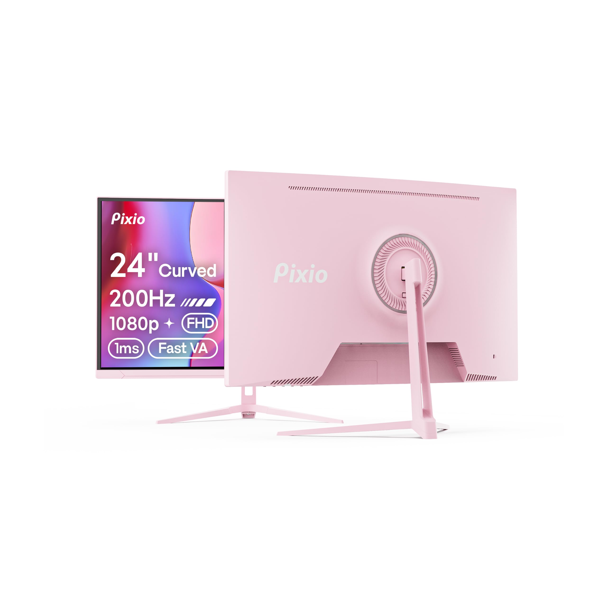 Amazon.com: Pixio PXC248 Wave Pink 24 inch 200Hz Refresh Rate FHD