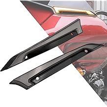 Motorcycle LED Windshield Trim Lights Running Turn Signal Windshield Decorative Lamps Fit for Harley Road Glide FLTRX 2015-up Black Gray