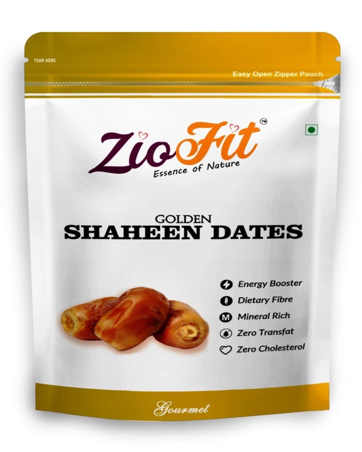 Ziofit Golden Shaheen Dates, 500g (Buy 1 Get 1 Free) Amazon.in