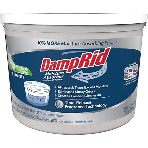 DampRid Hi-Capacity Moisture Absorber Bucket, 2 Pack — Fresh Scent, 2 lb. 15.5 oz.