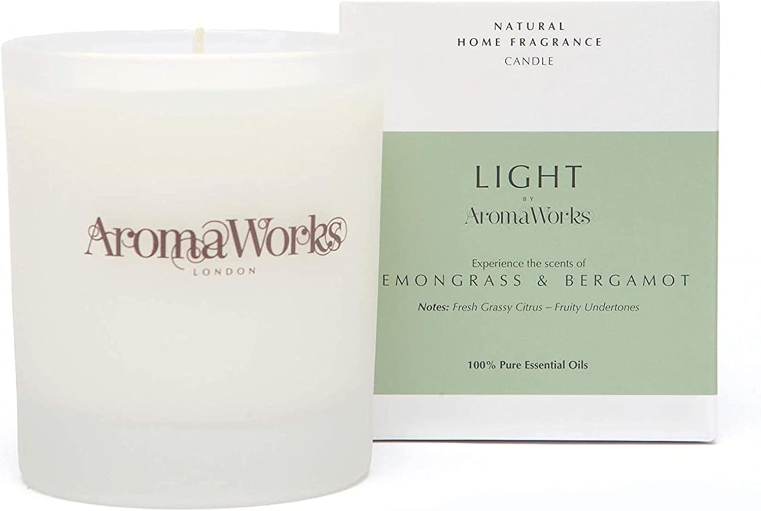 AromaWorks London Light Lemongrass and Bergamot Candle