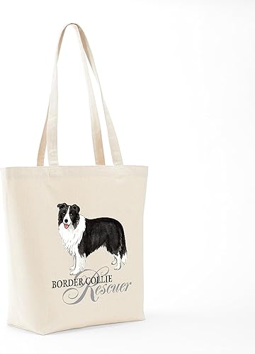 Vista 40 de CafePress Border Collie - Bolsa de lona natural, bolsa de compras reutilizable