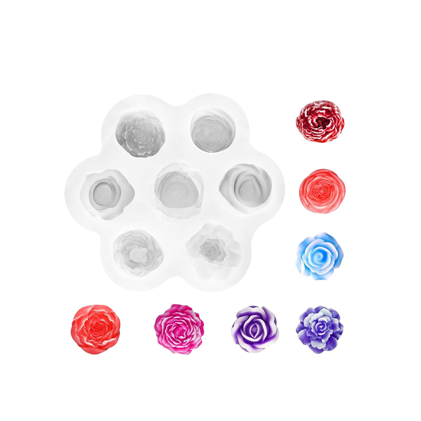 YPBEW Succulents Plant Molds Castings Epoxy Resin Flowers Silicone Plasters Baking Succulents Plant