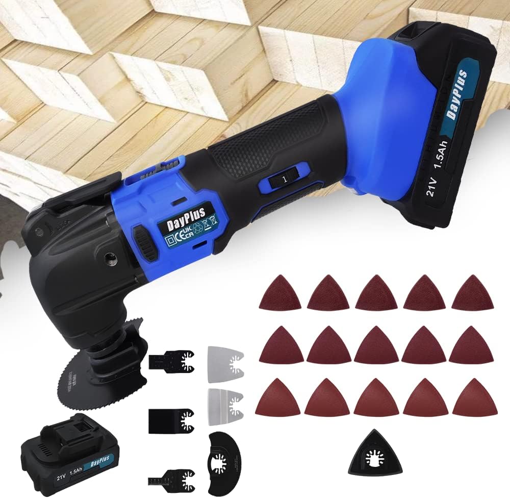 300W Multi-oscilirajući električni tool s Brushless Motorom, 4 Oscillation Angle Electric Oscillating Tool sa 6 promjenjivih brzina, 22 P Potro&scaron;ni pribor za jelo i Kit, 20000 RPM