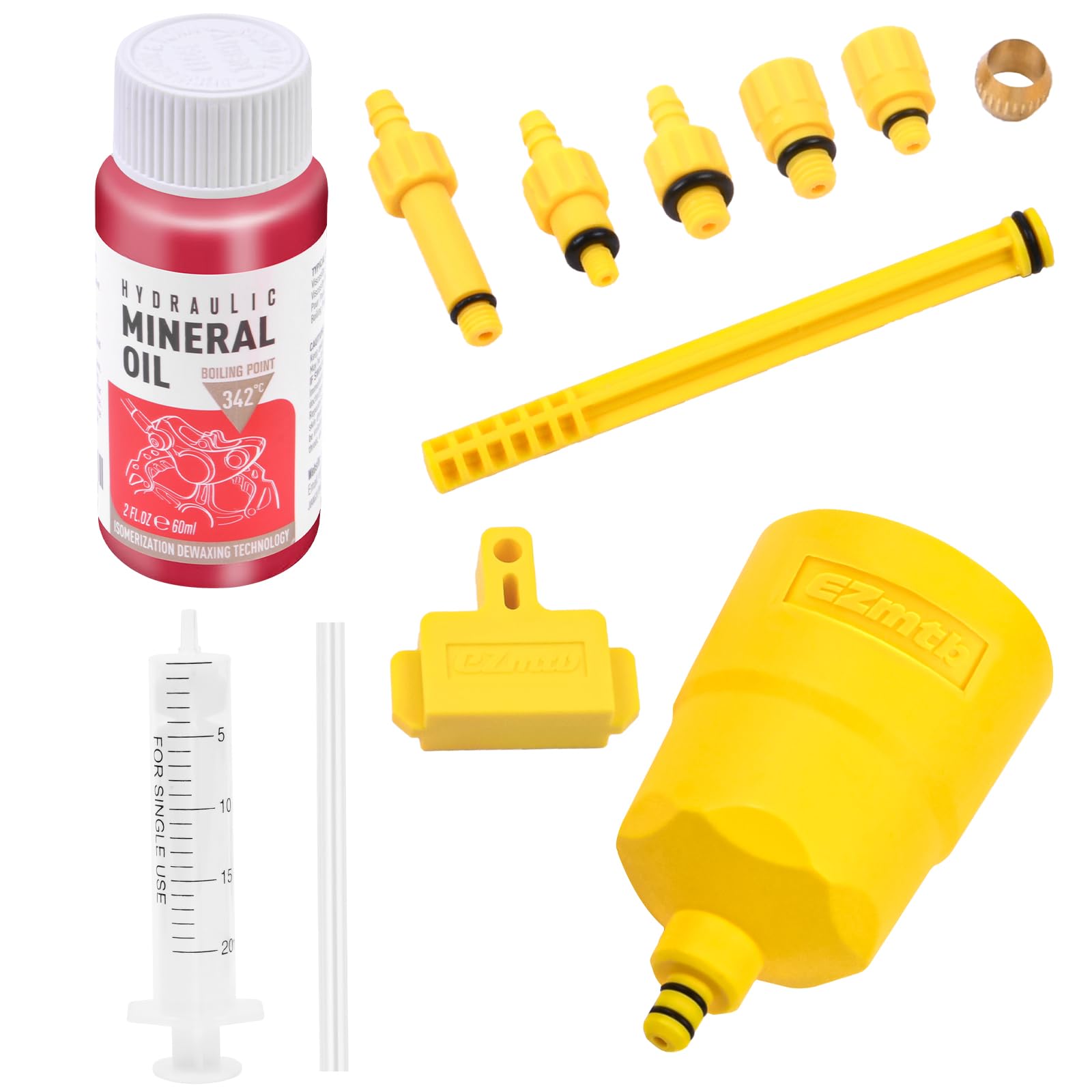 flintronic Kit Purgado Frenos, Kit de Purga de Freno para Bicicleta, para Shimano, MAGURA, TEKTRO, Gama de Frenos de Disco Hidráulicos, Herramientas de reparación de Frenos hidráulico