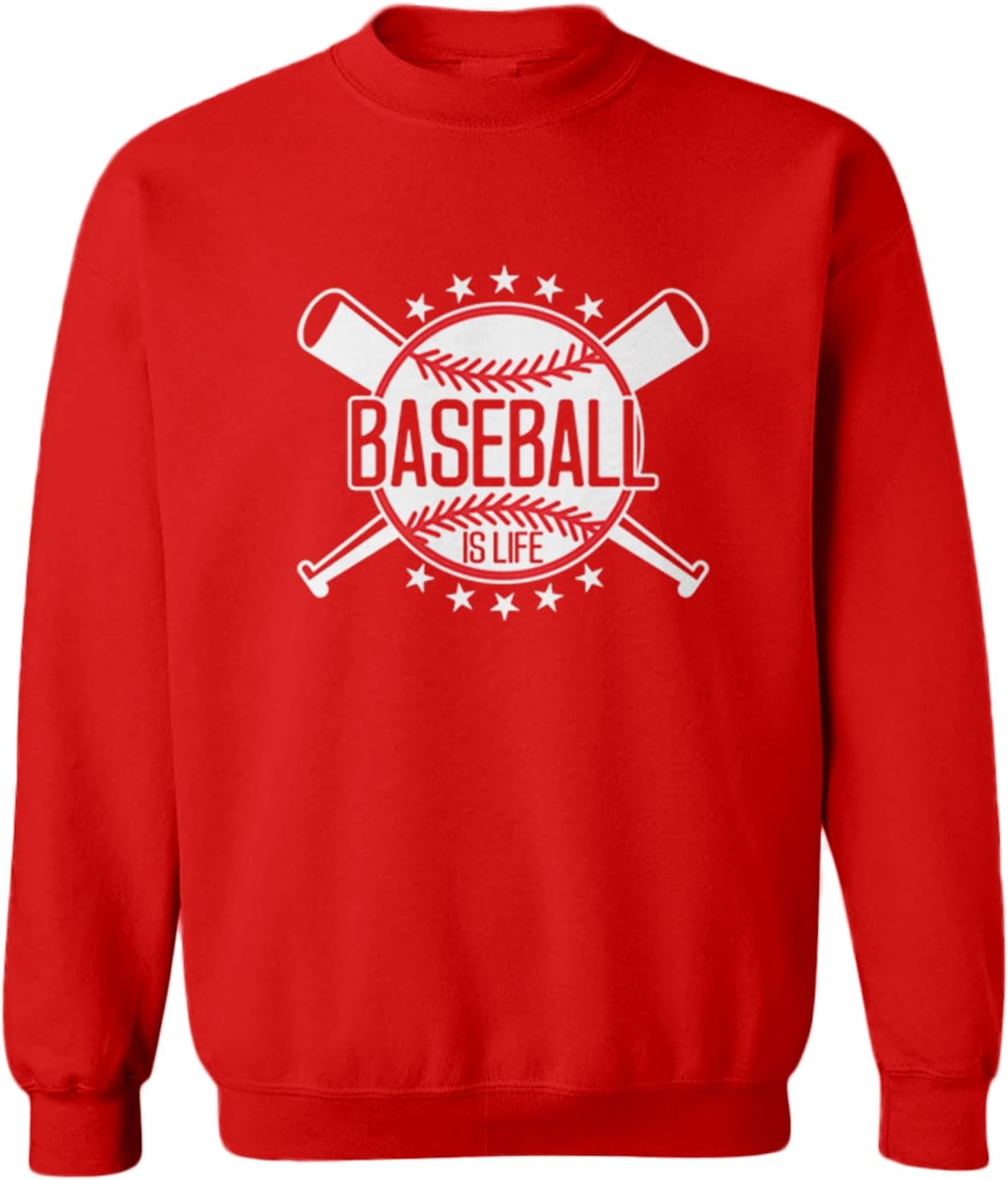 Tcombo Baseball is Life - Sports Toddler Fleece Crewneck Sweater