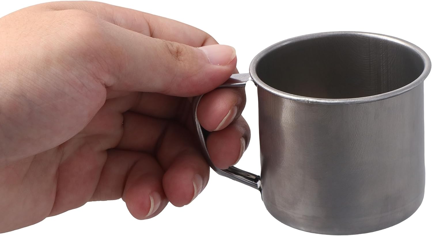 6 Pcs Small Stainless Steel Coffee Cup with Handle 2.3inch Outdoor Camping Hiking Tea Mug Cup Mini Cup Great for Drinking Tea Coffee and Milk - Image 5