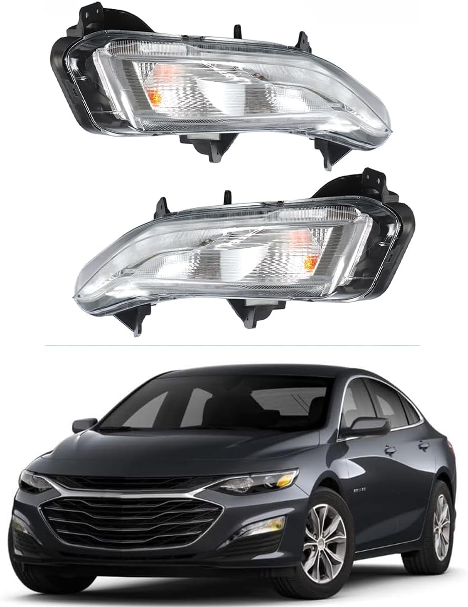 Front Fog Light Bumper Lamps Left&Right Side Fit For Chevy Malibu 2019-2020