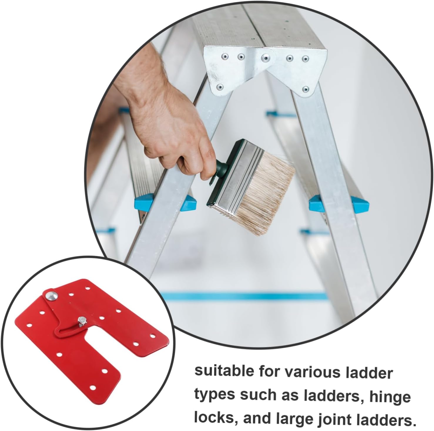 Mipcase 2pcs Step Ladder Hinge Attic Ladder Hinge Lightweight Step Parts Joint Connector Sturdy Material