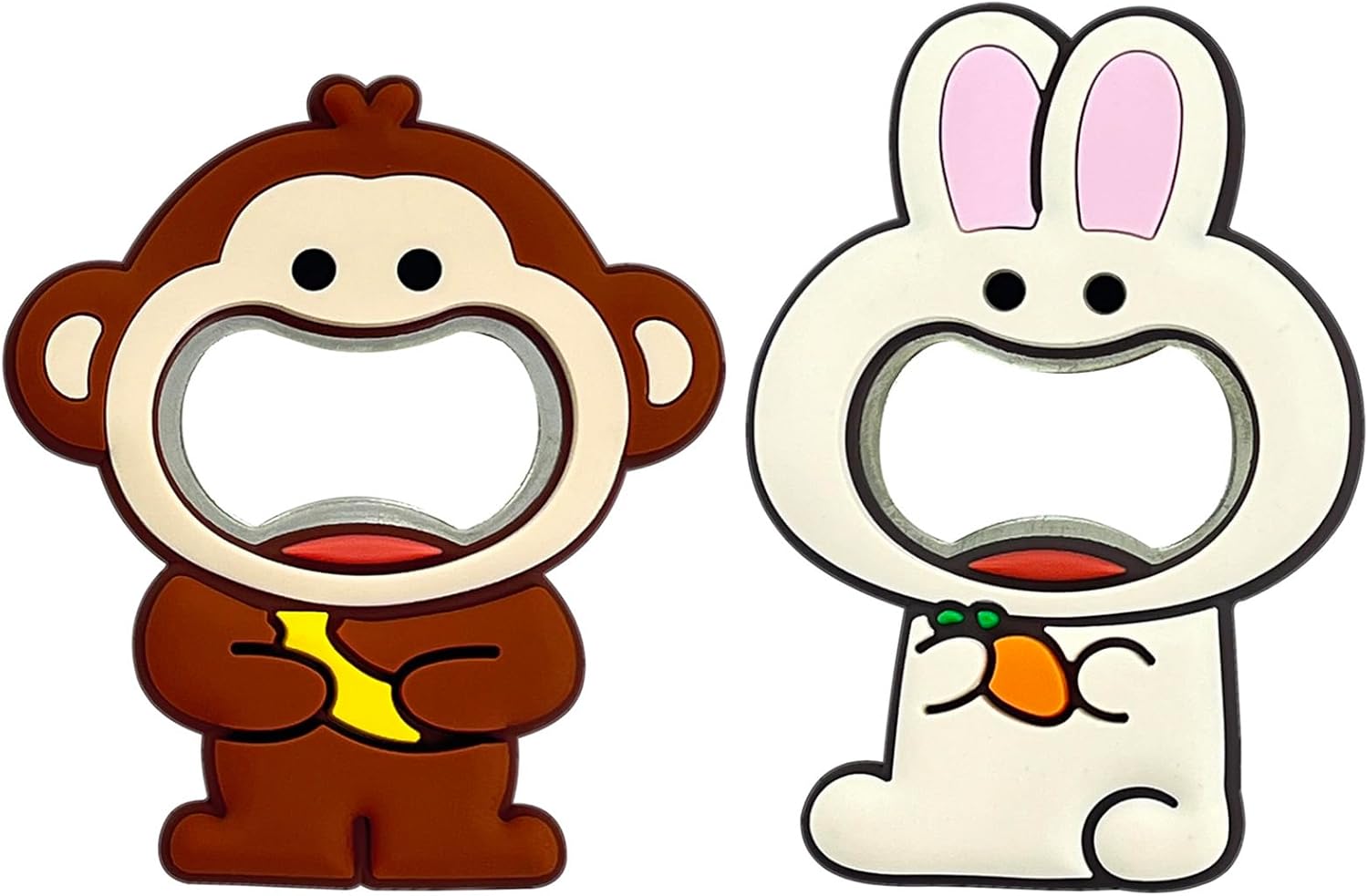 Magnetic Bottle Opener with Silicone Non-Slip Grip – Multipurpose Household Fridge Magnet, Cute Animal Opener for Beer & Soda Caps | Durable, Portable Design for Kitchen, Party & Outdoor Use