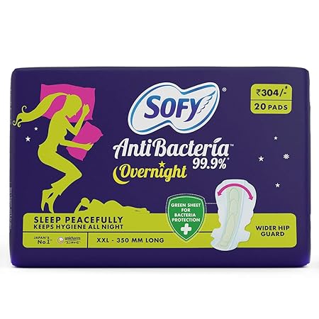 Sofy Anti Bacteria Overnight Sanitary Pads - XXL (Pack of 20 Pads)