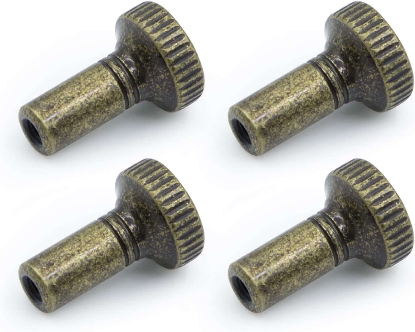 Lamp Switch Knob - 4Pcs Lamp Turn Knobs Replacement, Standard Turn On/Off Light Switch Knobs, Classical Antique Lamps Repair Parts Decorative for Table & Floor Lamps Fan Socket (Black)