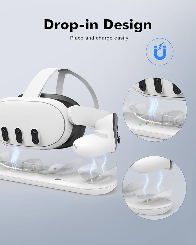 Amazon.co.jp: BINBOK VR 充電ドック Meta/Oculus Quest 3用