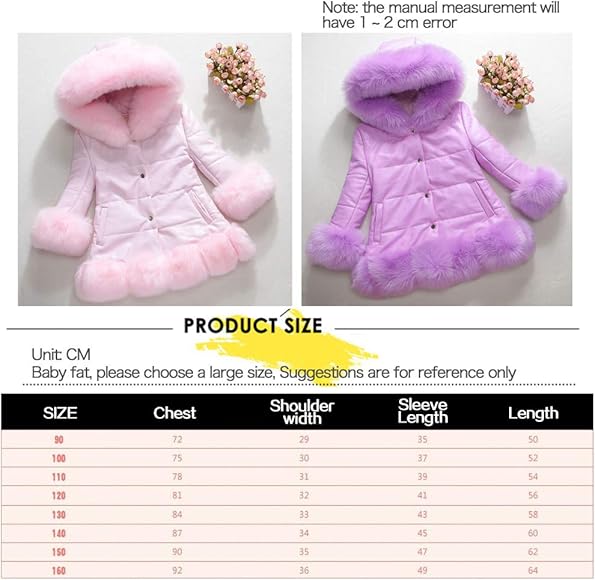 Childrens fake fur coats Clearance