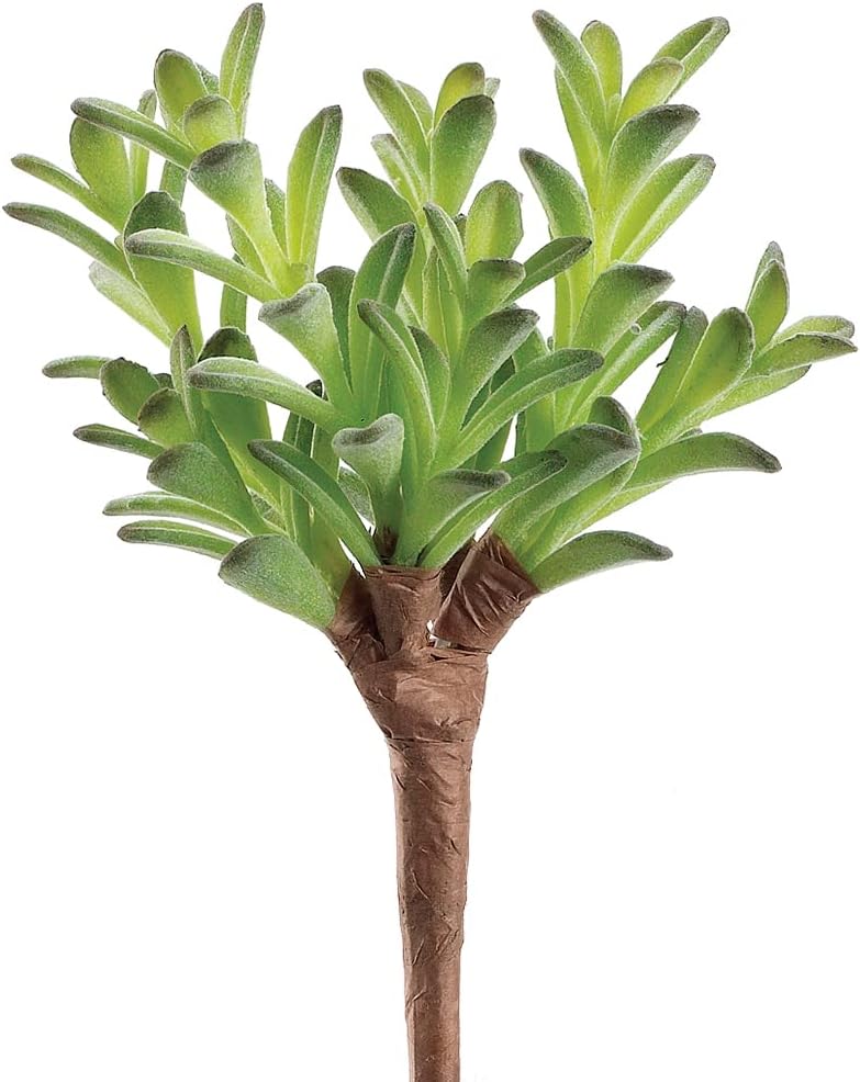 7" Donkey Tail Bush Green Flocked (Pack of 24)