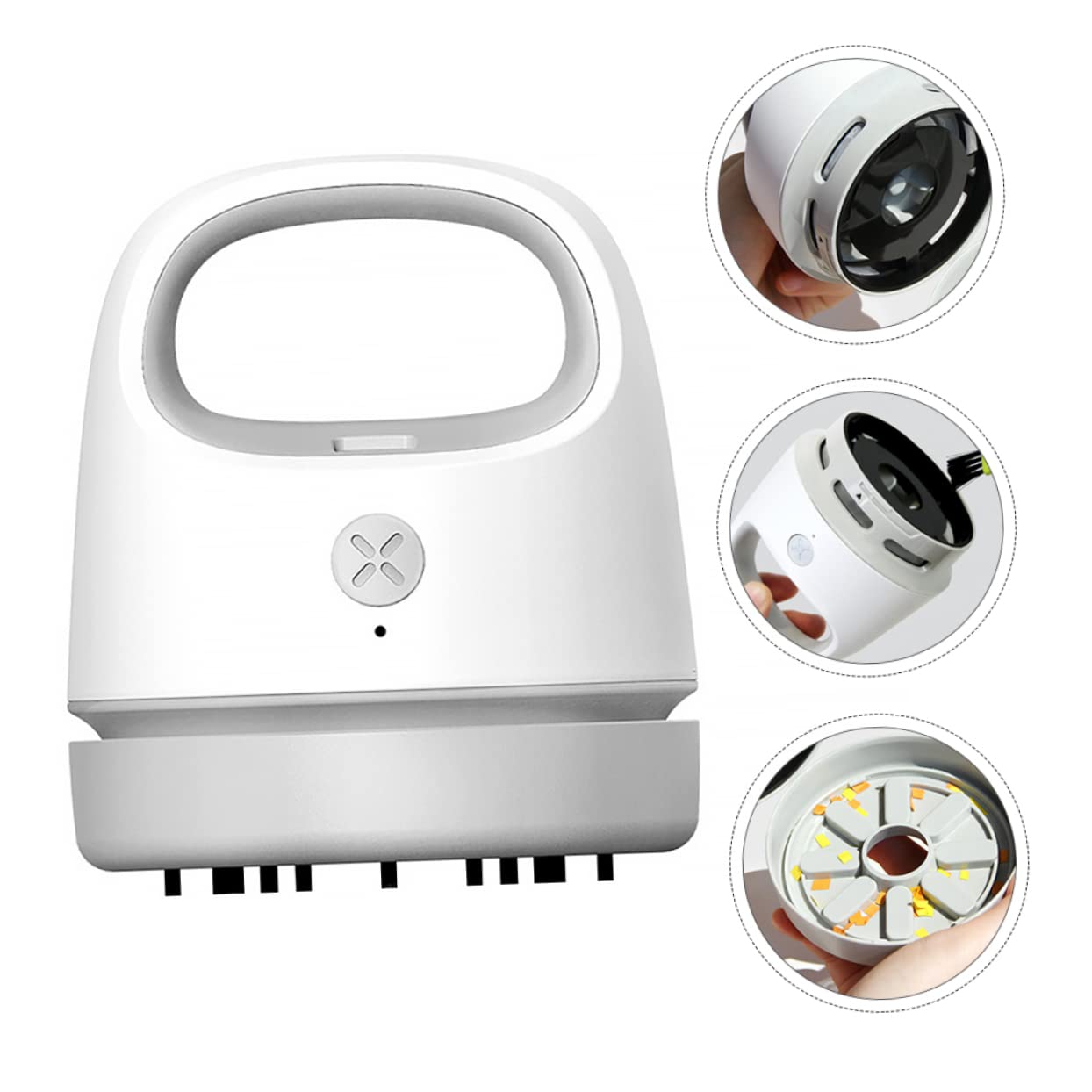 ERINGOGO Aspiratore da Tavolo Portatile, Pulitore USB Abs Leggero | Raccoglie Cenere e Briciole, Adatto per Ufficio e Casa, Formato Compatto Ricarica USB