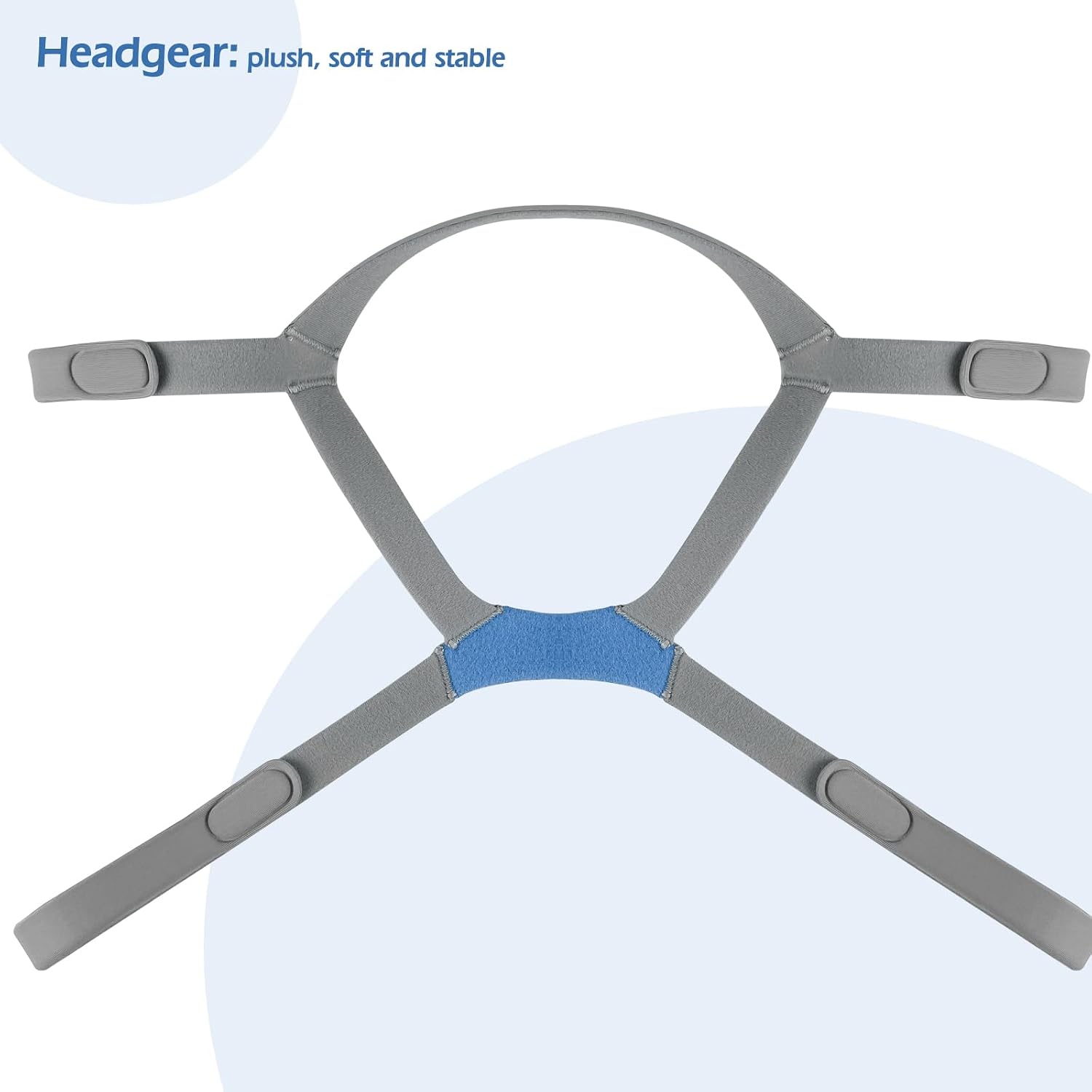 CPAP Headgear Strap for AirFit F40 with Clips,Medium image 4