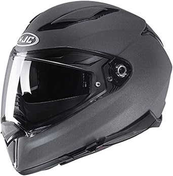 HJC F70 Solid Natural Motorcycle Helmet, DOT Approved