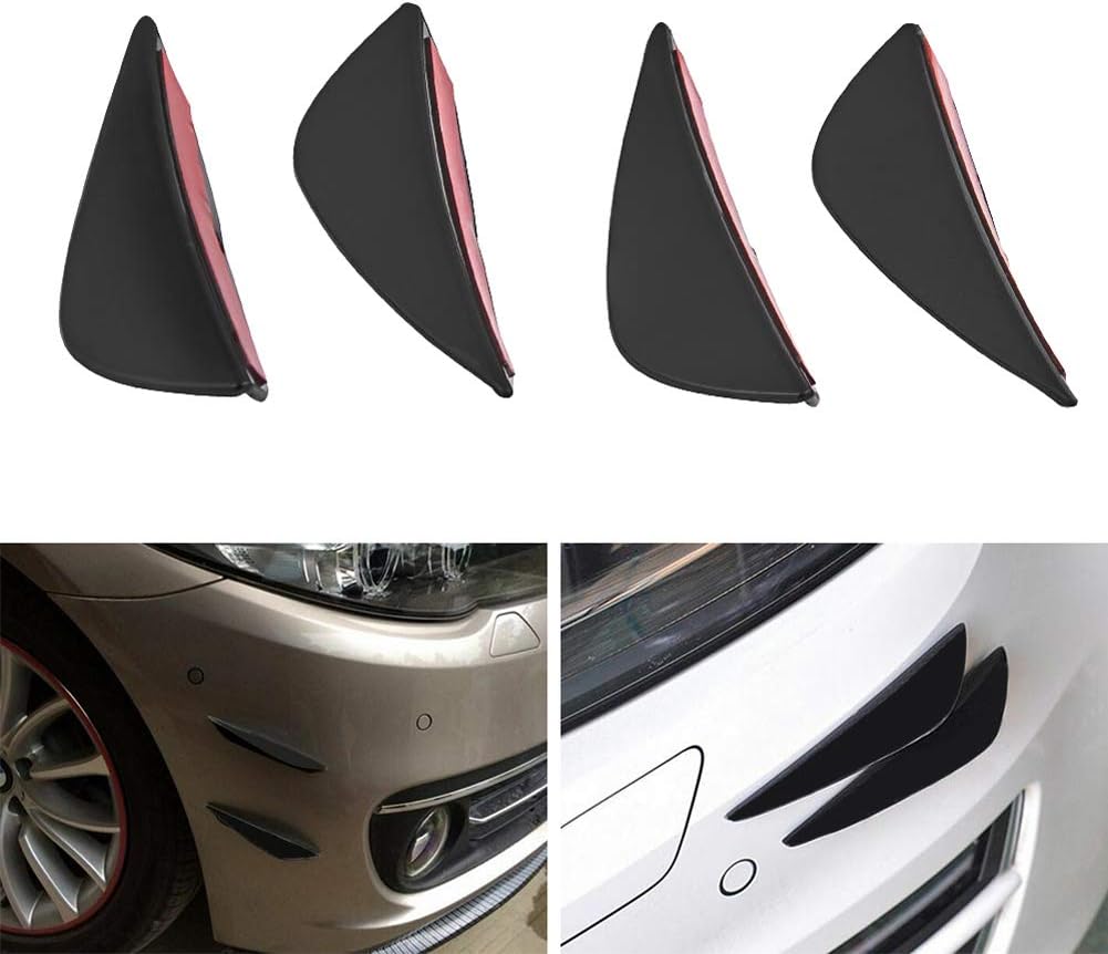 LMST Car Bumper Protector Universal Front Bumper Lip Fins Canards Splitters Body Diffuser