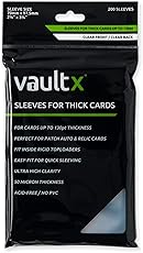 Vault X Penny Sleeves for Thicker Cards up to 130pt, Trading Cards, Soft, High Clarity, Inner Sleeves, Collectible Card Games, Sports, TCG (200 Pack)