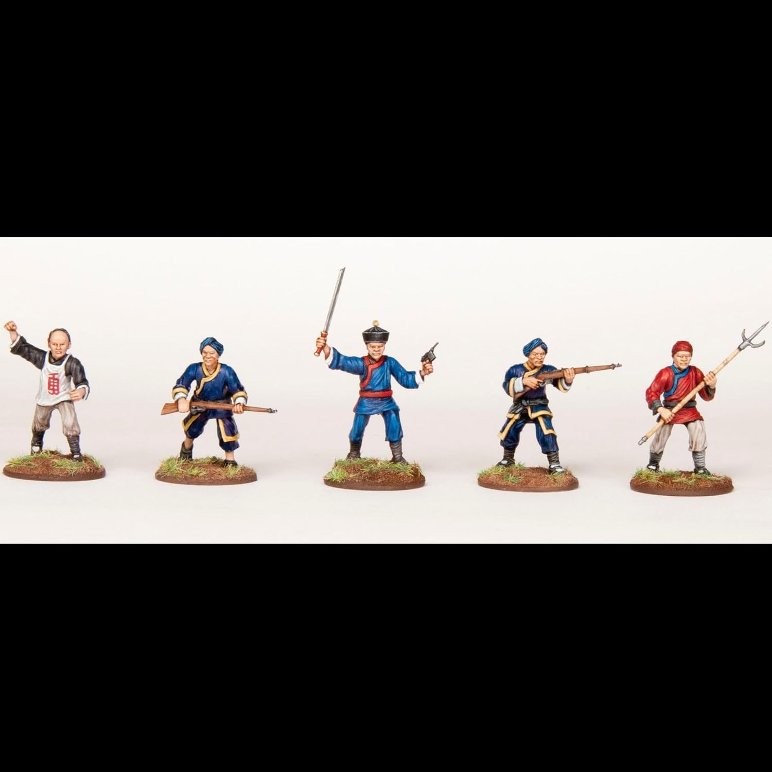 Imperial Conquests - Chinese Boxers - 30 Multi-Part Hard Plastic (HIGH Impact POLYSTYRENE) 28MM Figures…