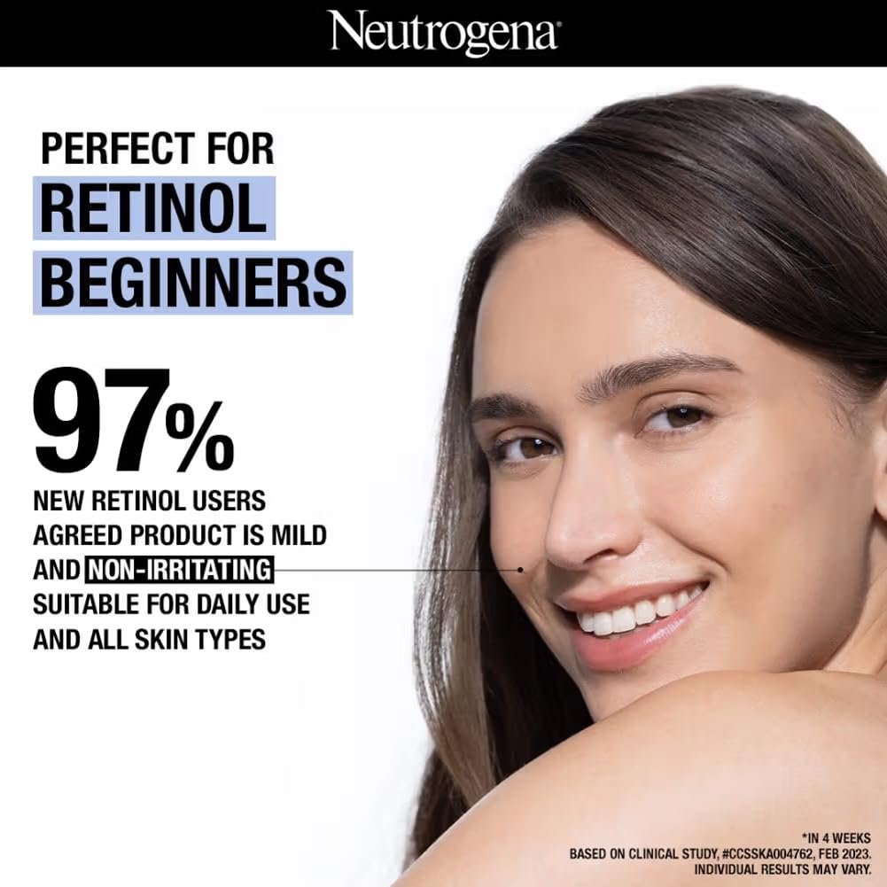 Neutrogena Visible Repair Retinol Day & Night Eye Cream: Boosts Collagen for Anti-Ageing & Fine Lines 15g
