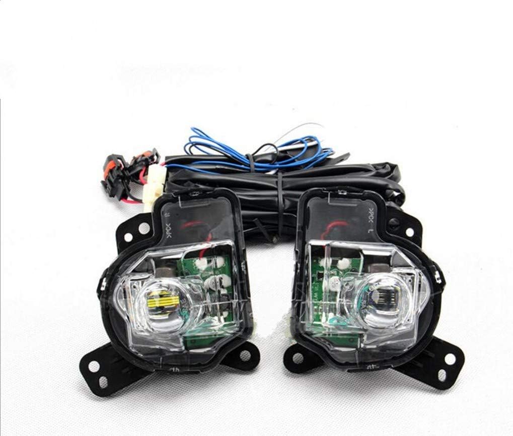 Car Clear LED Front Fog/Driving Lights Fog Lamp +Switch+Harness Replacement For 2016-2019 For Mazda CX-3