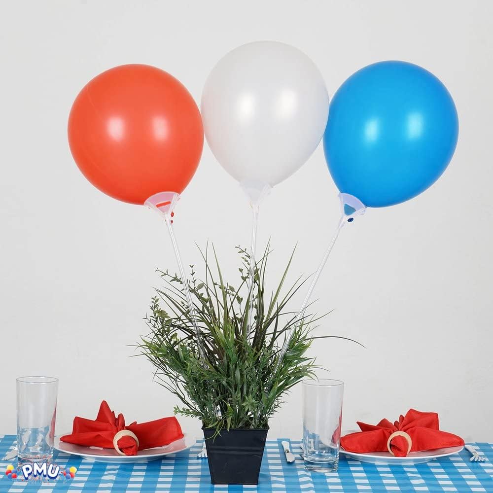 PMU Balloon Maxi Sticks II 20 Inch Premium Latex/Mylar Balloon Holder for Air-Filled Balloons (Sticks Only) Pkg/100