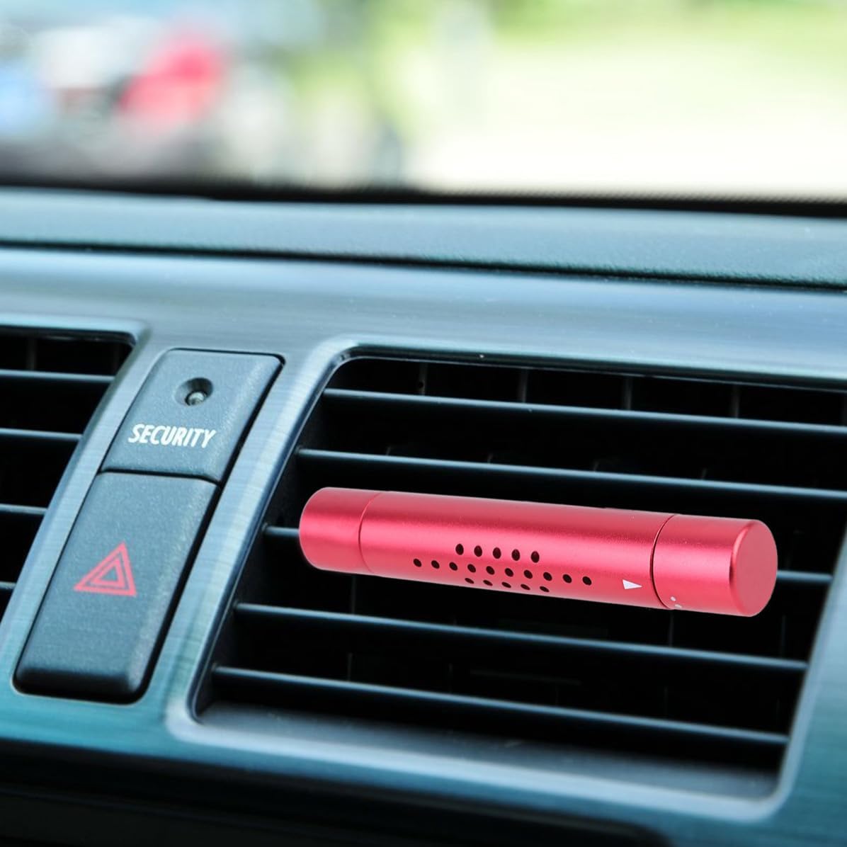 Metal Car Perfume Clip Air Freshener with Rose Shape, Easy to Install Aromatherapy Diffuser for Vehicle Decoration and Festive Use, Red Car Fragrance Diffuser for Auto Vehicles