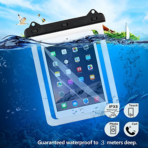 AICase Universal iPad Waterproof, Dry Bag Pouch for iPad Pro 10.5, New iPad 9.7 2017/2018, iPad Pro 9.7, iPad Air/Air 2, Tablets up to 11.5 Inch (Black) by AICase - Used condition - Image 6