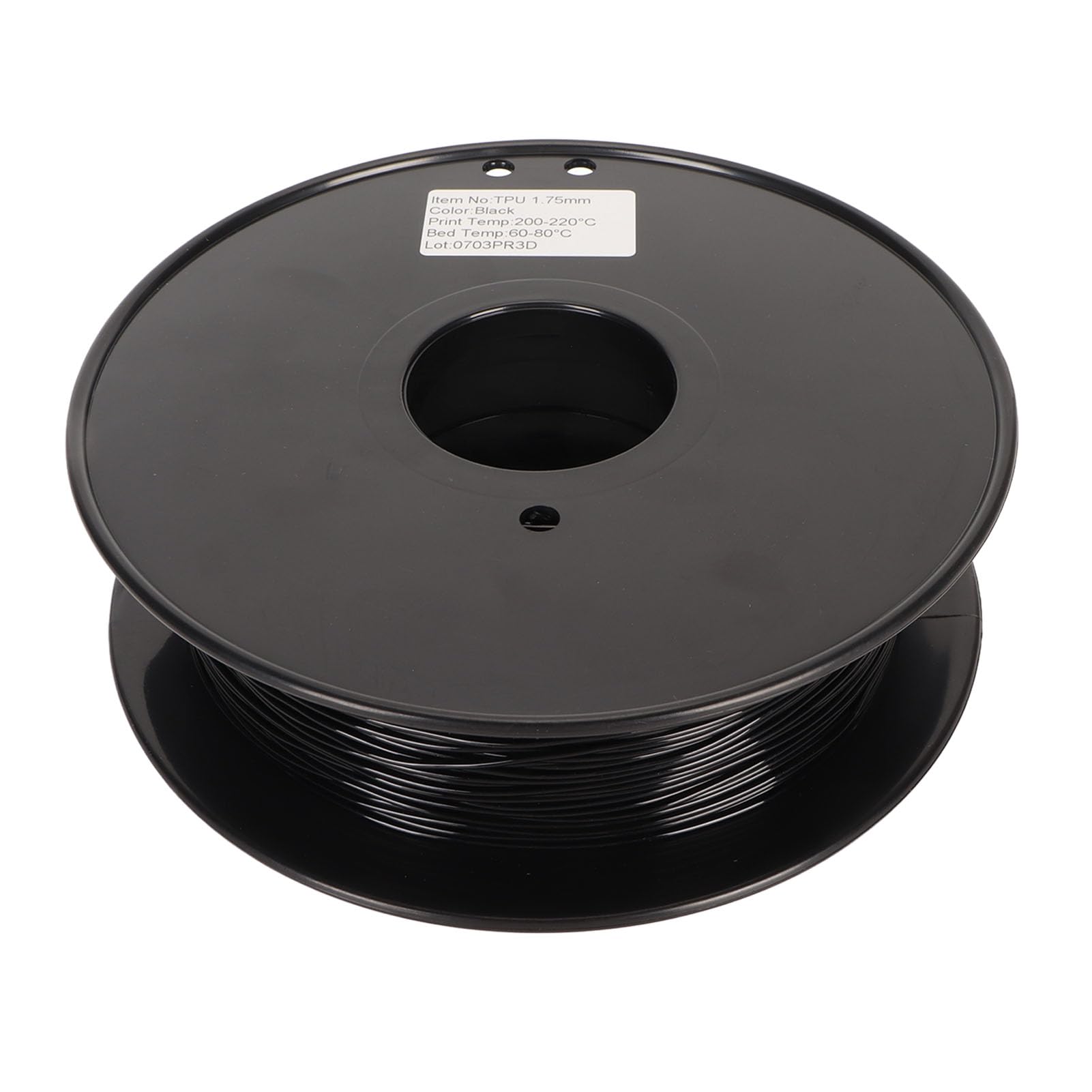 Filament TPU, 95A 1,75 Mm Filament do Drukowania 3D Niski Zapach 8 Kg 1,8 Funta Wysoka prędkość dla Większości Drukarek FDM (Czarny)