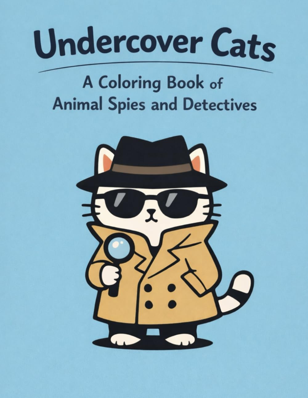 Undercover Cats : A Coloring Book Full of Animal Spies and Detectives I Coloring book for kids aged 6- 12 I Silly Secret Agent Cats Completing Missions, Uncovering Clues, and Using Spy Gadgets