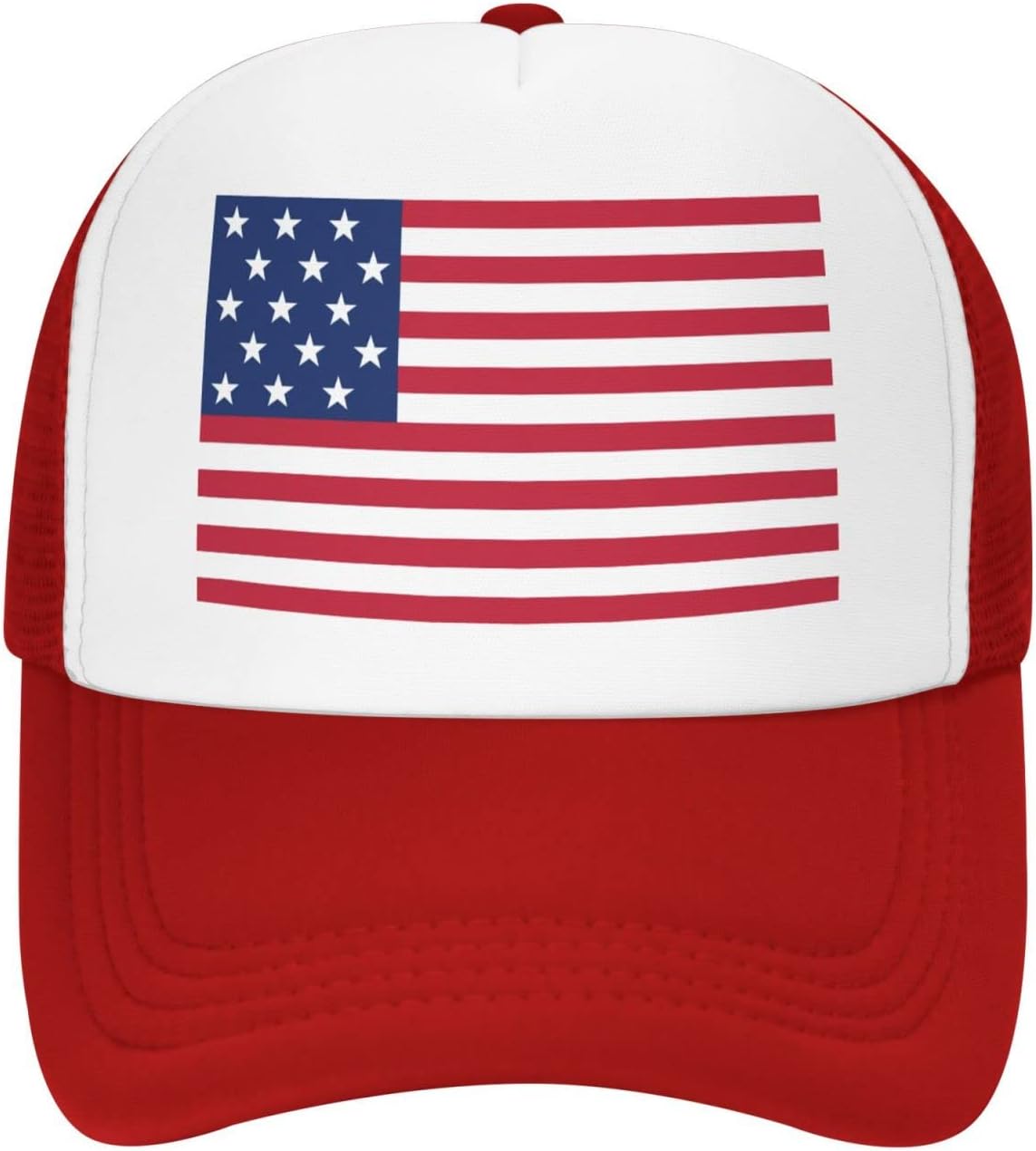 BIEGAS American Flag Hat, USA Trucker Hat for Men and Women, Adjustable Baseball Cap, Mesh Snapback Outdoor Hat - Image 2