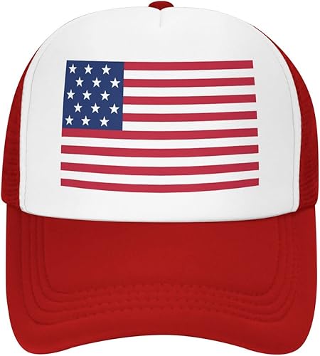Miniatura 2 de BIEGAS Sombrero de bandera estadounidense, gorra de camionero de Estados Unidos para hombres y mujeres, gorra de béisbol ajustable, gorra de malla