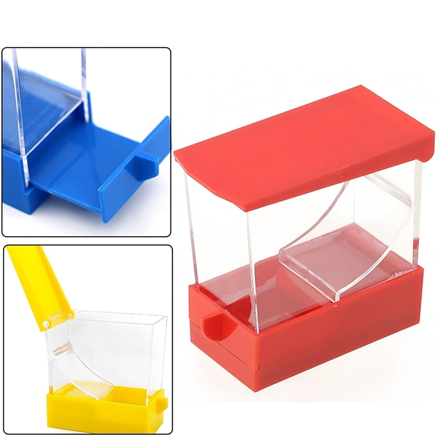 Cotton Roll Dispenser Hygienic Divider 1Pc Dental Cotton Roll Dispenser Drawer Holder Organizer Swab Storage Box for Clinic Lab Accessories(Red)