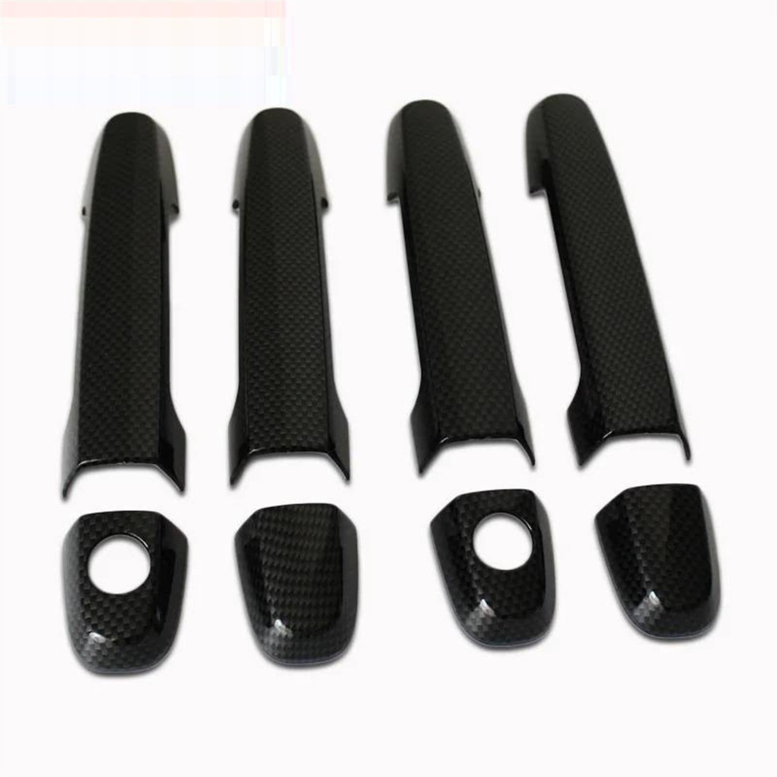 Noheeu Carbon Car Accessories Exterior Door Handle Bowl Trim Cover Frame For Toyota For Hilux For Vigo 2005 2006 2007-2013 2014(Carbon)