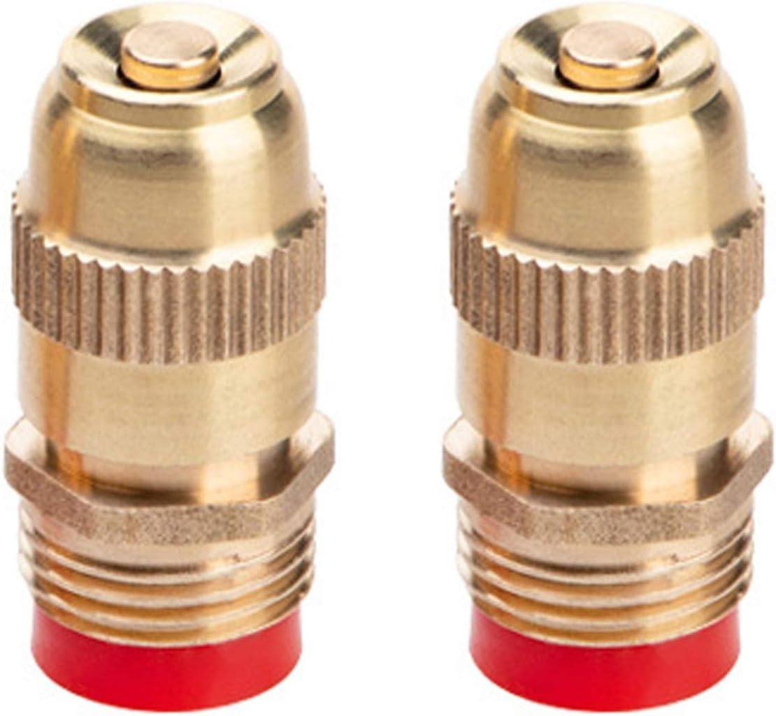 GQQGSHOP 10pack Adjustable Brass Misting Nozzles, 1/2BSPF Mist Water Spray Sprinkler, Mister Nozzles, Fog Nozzles, Atomizing Jet Spray Tips Lawn Garden Sprinkler(47mm(1.85lnch))