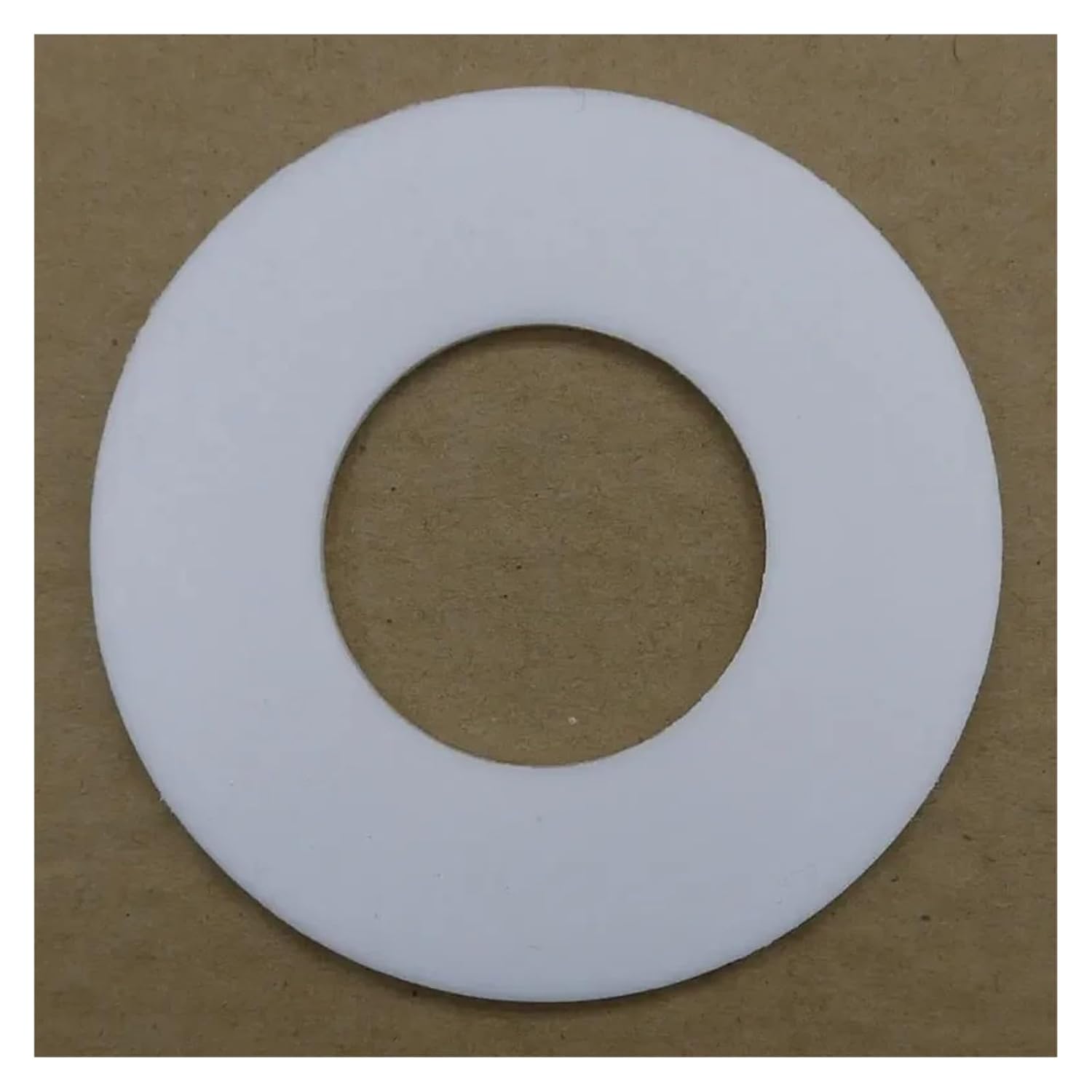 Hardware DN15 ~ DN300 PTFE Flat Flange Gasket Thickness 3mm O Ring Seal Spacer Oil Resistance Washer Round Shape White Packing Washer(DN300 325x375x3mm)