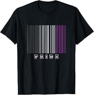 Ace Pride Barcode LGBT Panromantic Asexual Flag LGBTQIA Ally T-Shirt
