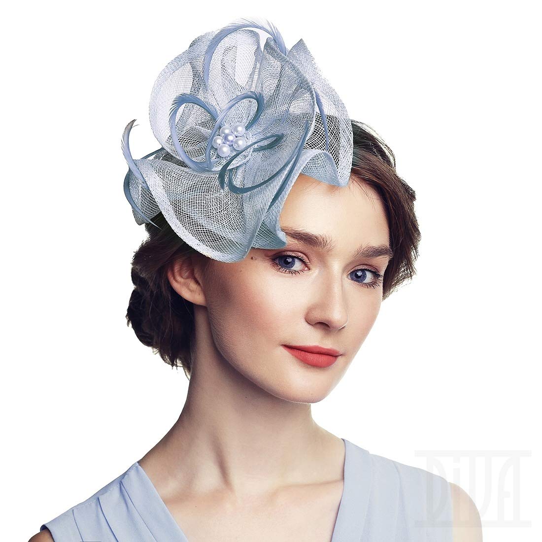Flower Fascinator Headband Tea Party Wedding Cocktail Derby Hats for Women