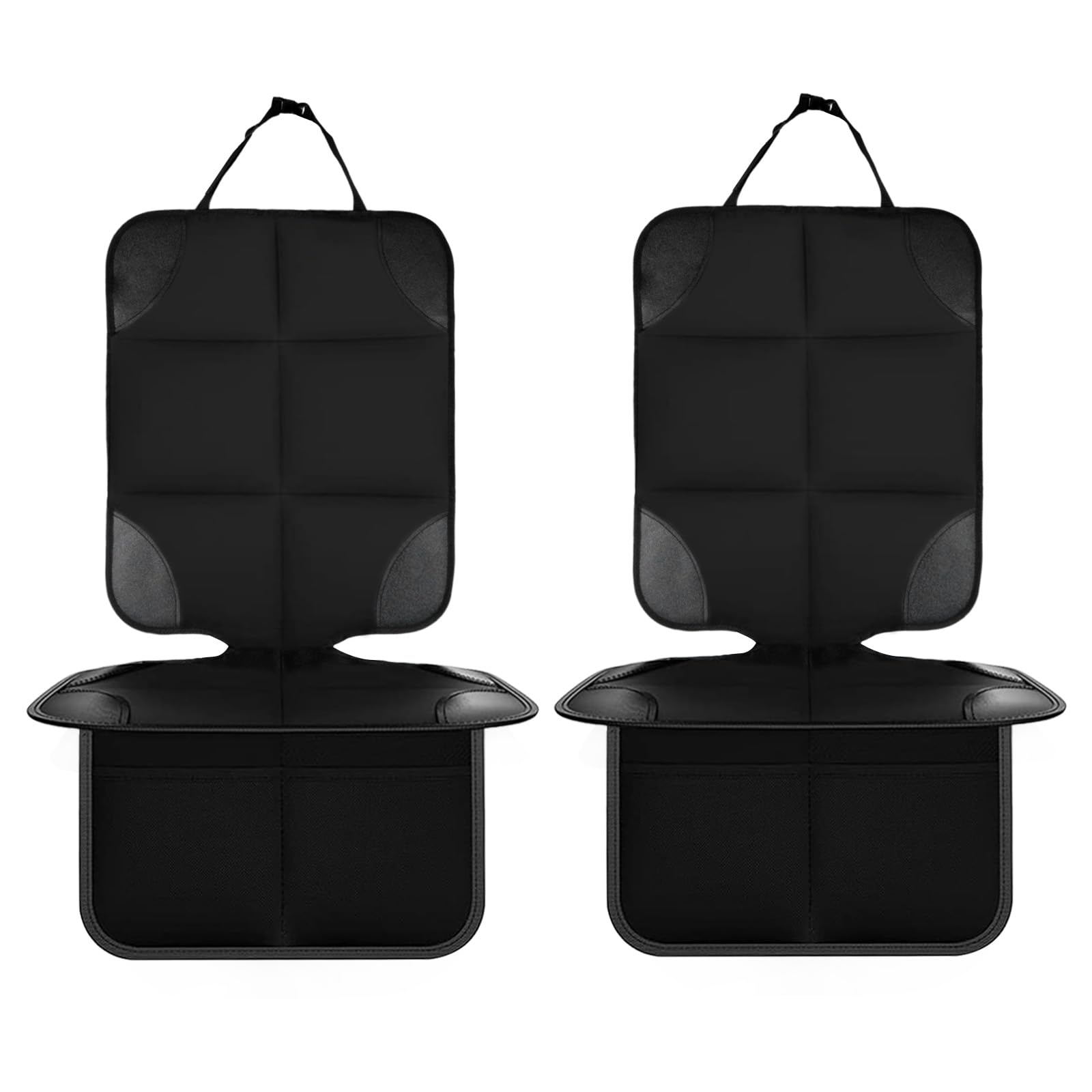 Trintion 4pack Car Seat Protector for Kids, Baby Seat Cover Child Car Seat with Organizer Pocket, Waterproof Baby Seat Protector with Non-Slip Backing, Thick Padding, Organizer Pockets