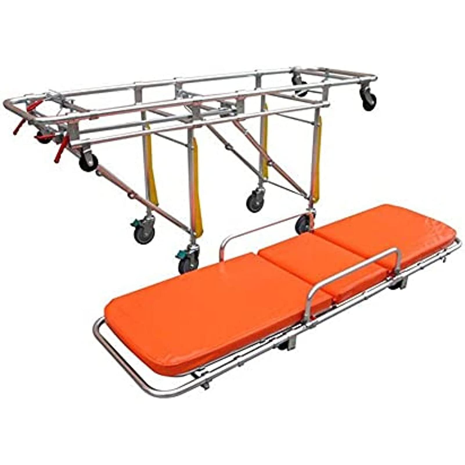 Notfall-Krankenwagen-Trage, Zusammenklappbare Aluminium-Rettungstrage, Abnehmbare Krankenwagen-Trage, EMS-Feuerwehrmann-Sanitäter, Patientenversorgung, Notfall-Trage
