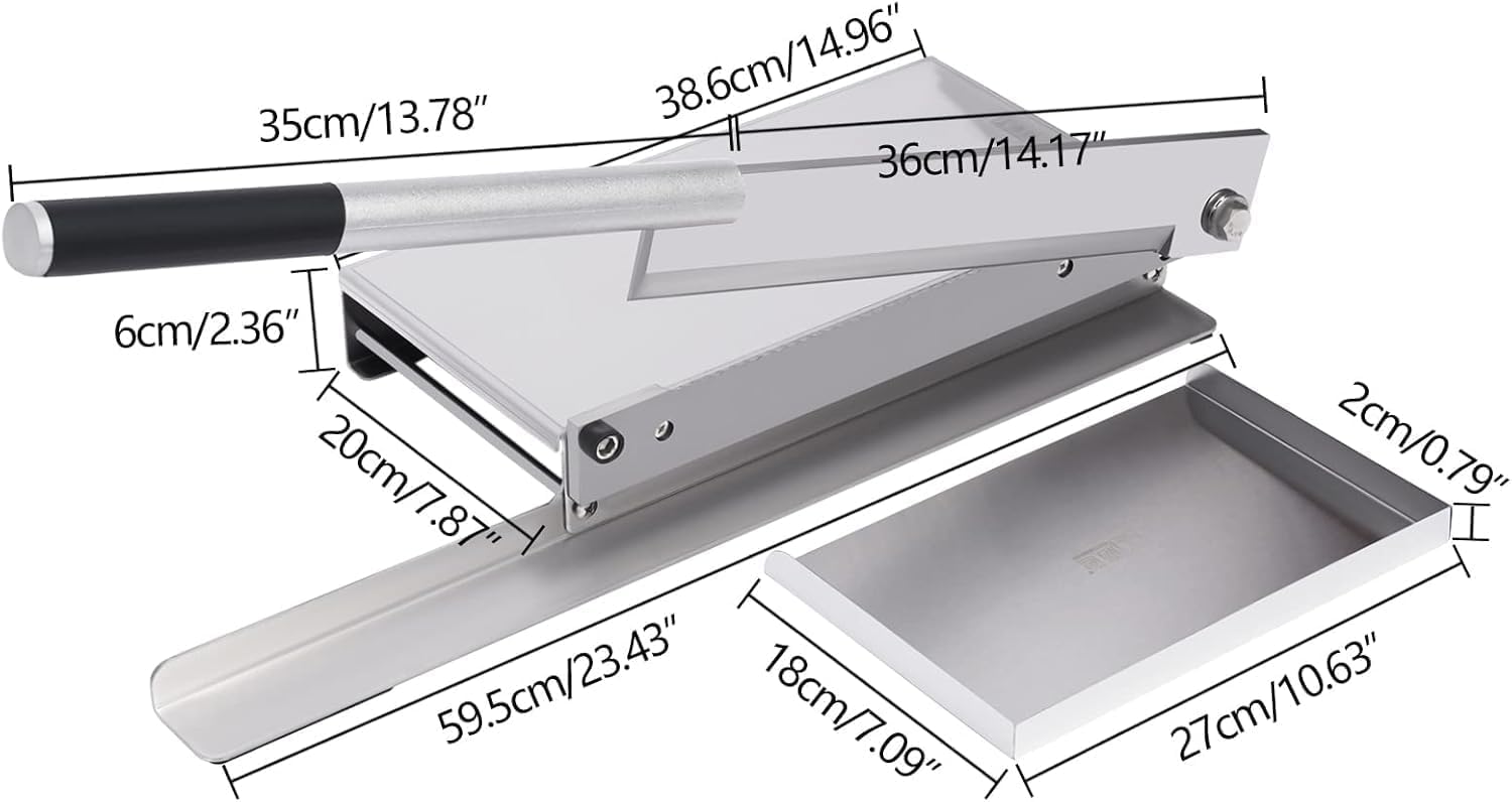 Manueller Fleischknochenschneider, manueller Fleischschneider, gefrorene Fleischschneidemaschine, robuste Huhnschneidemaschine mit Klinge, Knochenzerkleinerer für Küche, Rind, Ziege, Schwein